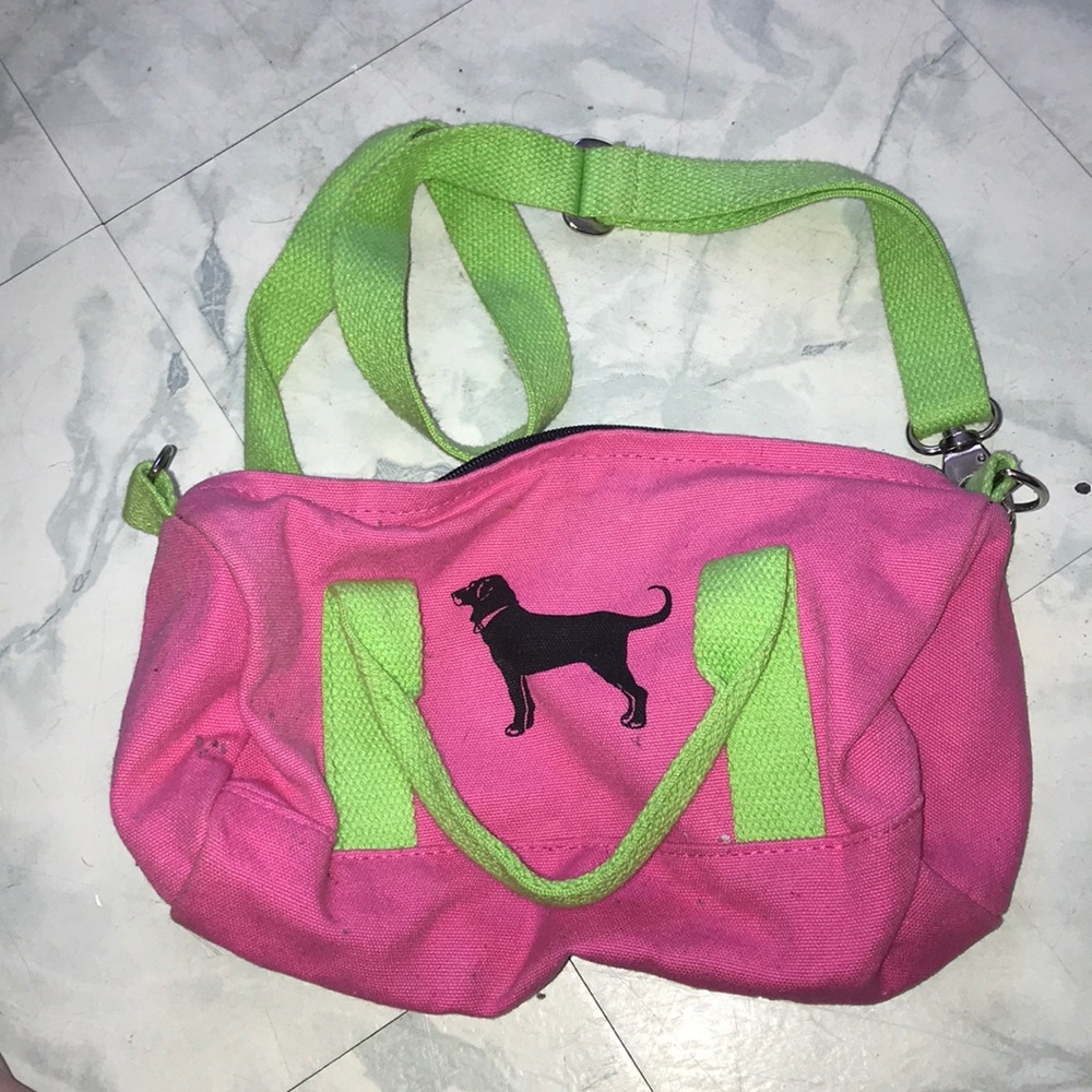 pink & green bag
